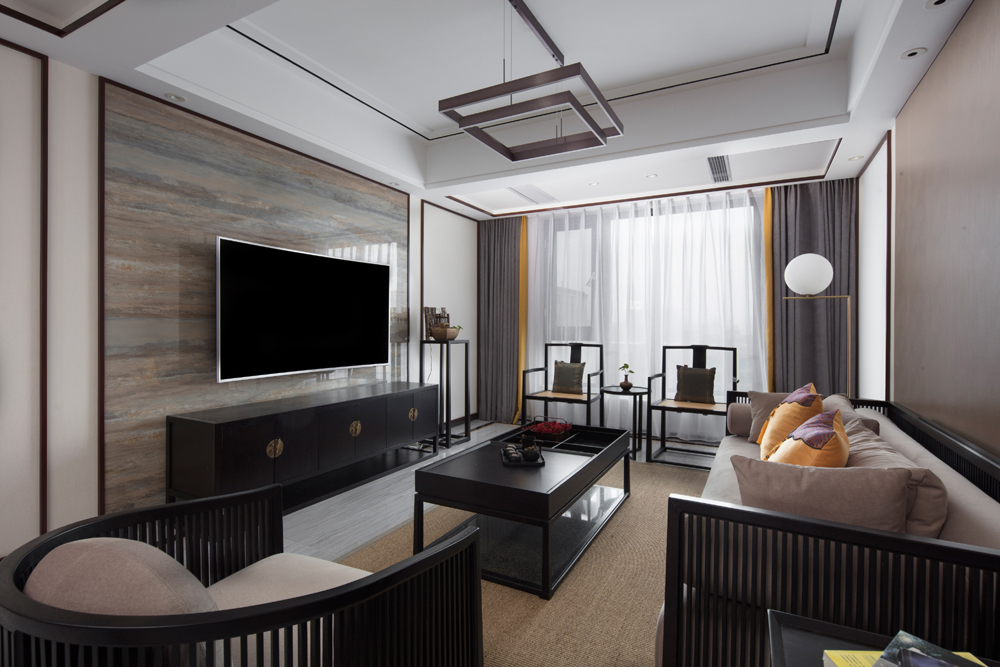 新中式風格室內設計家裝案例-客廳