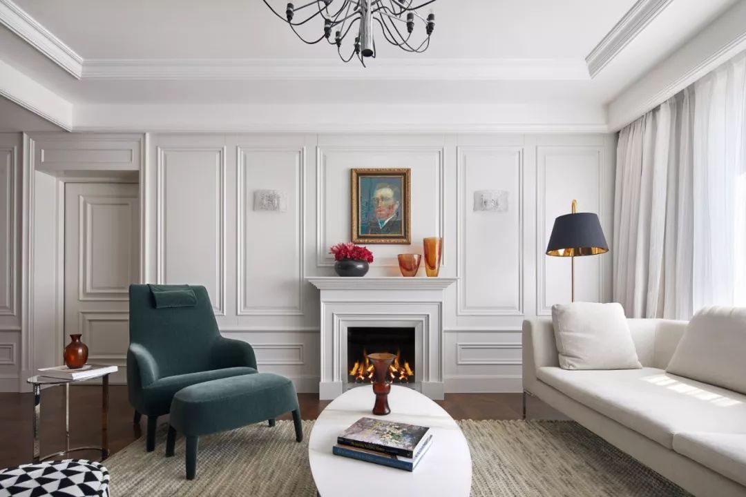 美式現代風格家裝設計室內裝修效果圖-客廳沙發