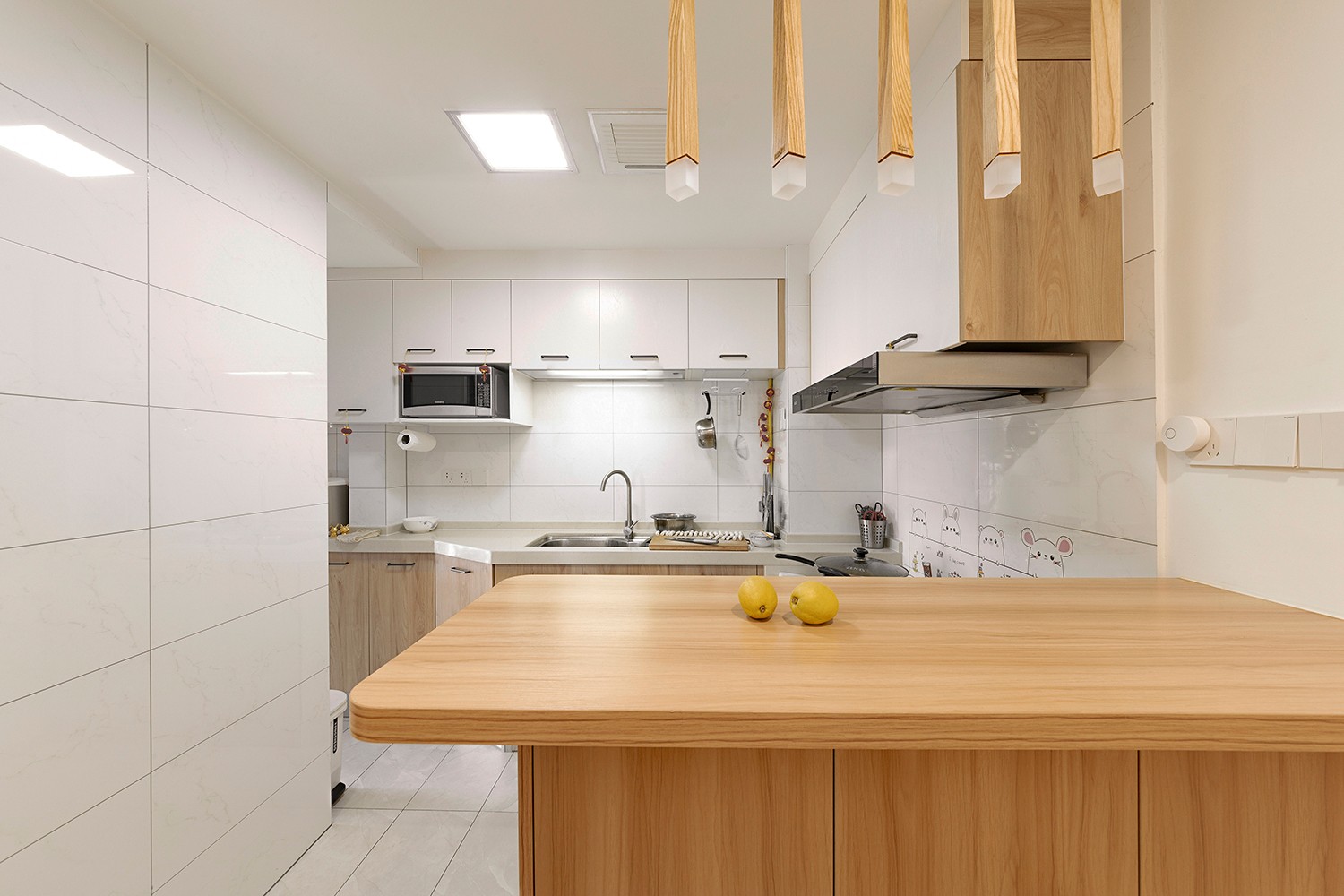 原木日式風格家裝設計室內裝修效果圖-廚房