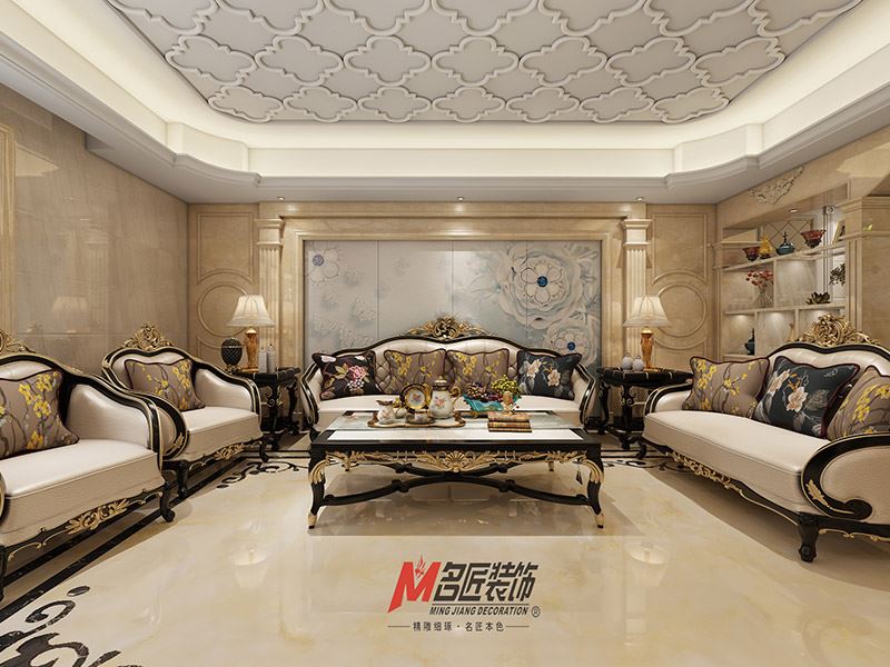 揭陽市惠來碧桂園歐式風格三居室裝修案例