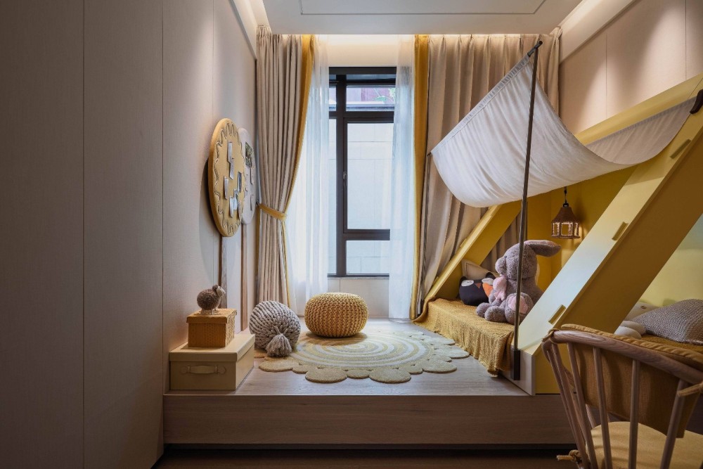 新中式風格別墅室內設計案例-兒童房