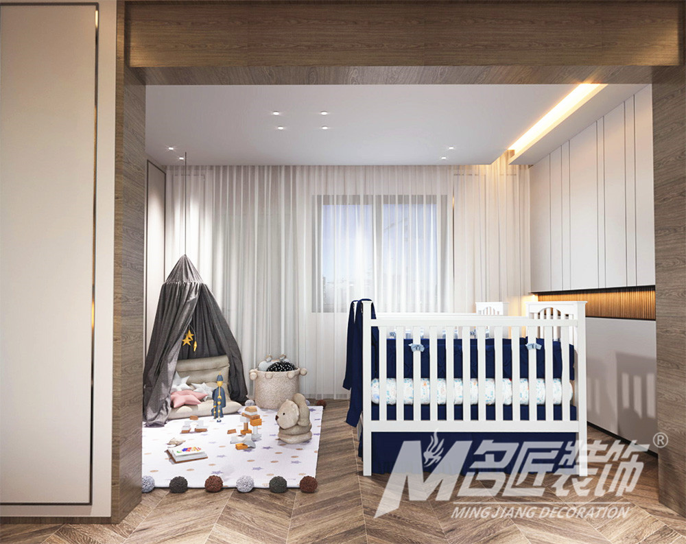 別墅大宅裝修設計-主臥嬰兒室