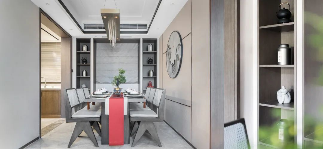 新中式風格室內設計家裝案例-餐廳