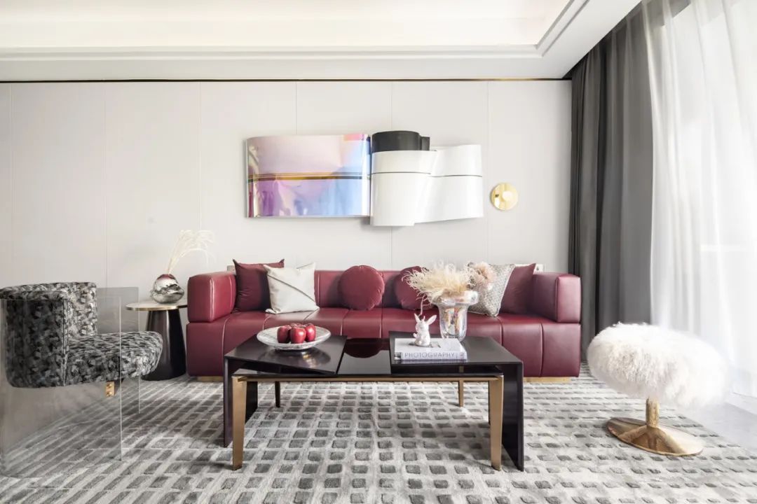 高雅輕奢風格室內設計家裝案例-客廳茶幾沙發