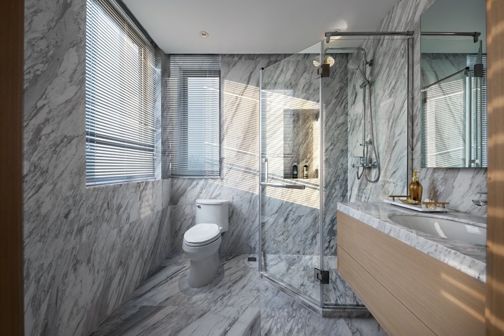 新中式風格別墅室內設計家裝案例-衛生間