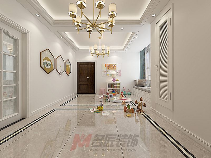 杭州市御尚華庭美式風格五居室裝修案例