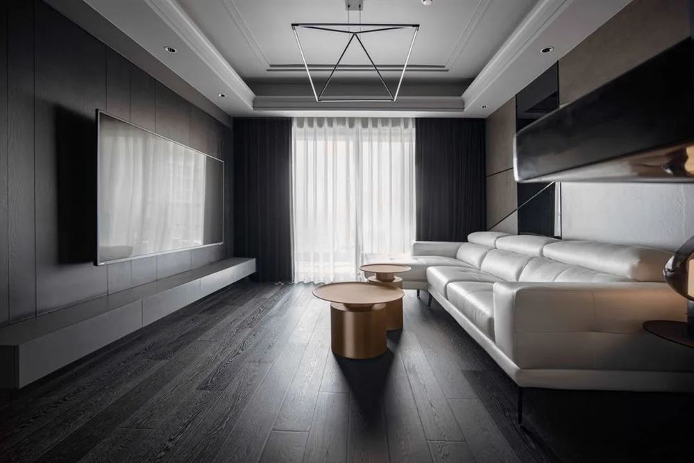 廣州市祈福繽紛匯現代風格三居室裝修案例
