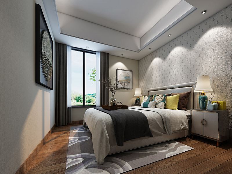 揭陽市東泰家園新中式風格三居室裝修案例