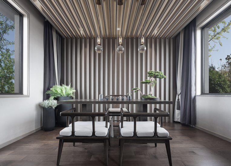 新中式風格別墅室內設計家裝案例-茶幾