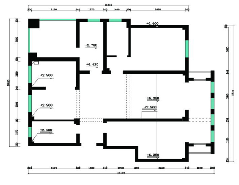 復式大宅室內裝修設計-首層平面圖