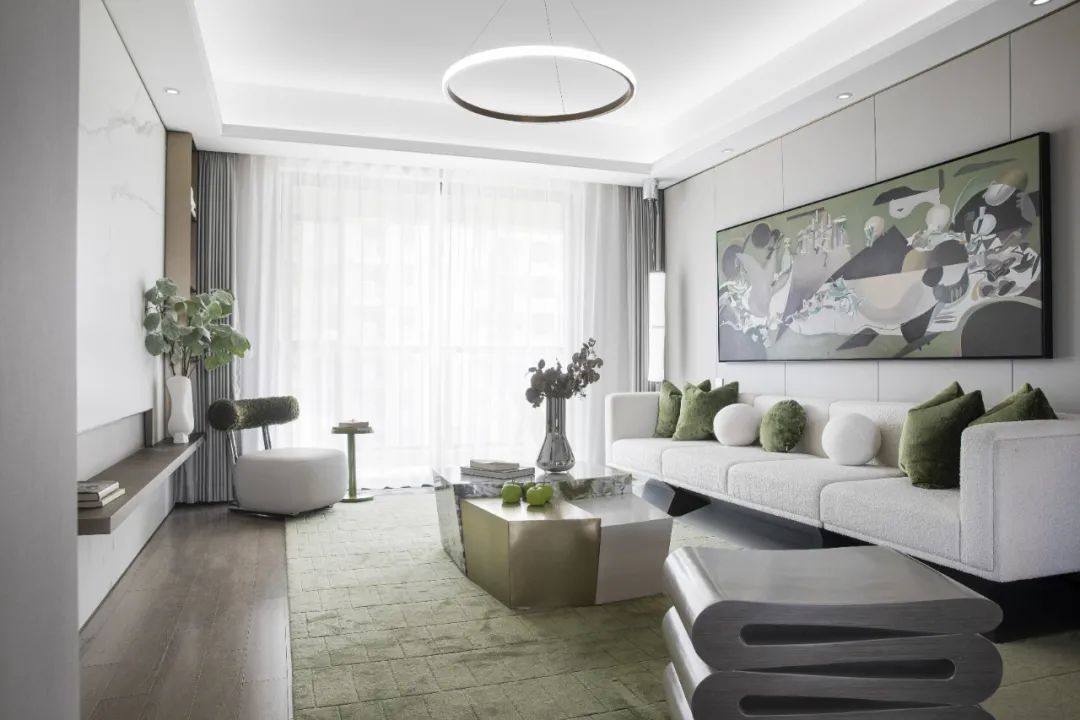 現代簡約風格室內設計家裝案例-客廳茶幾沙發