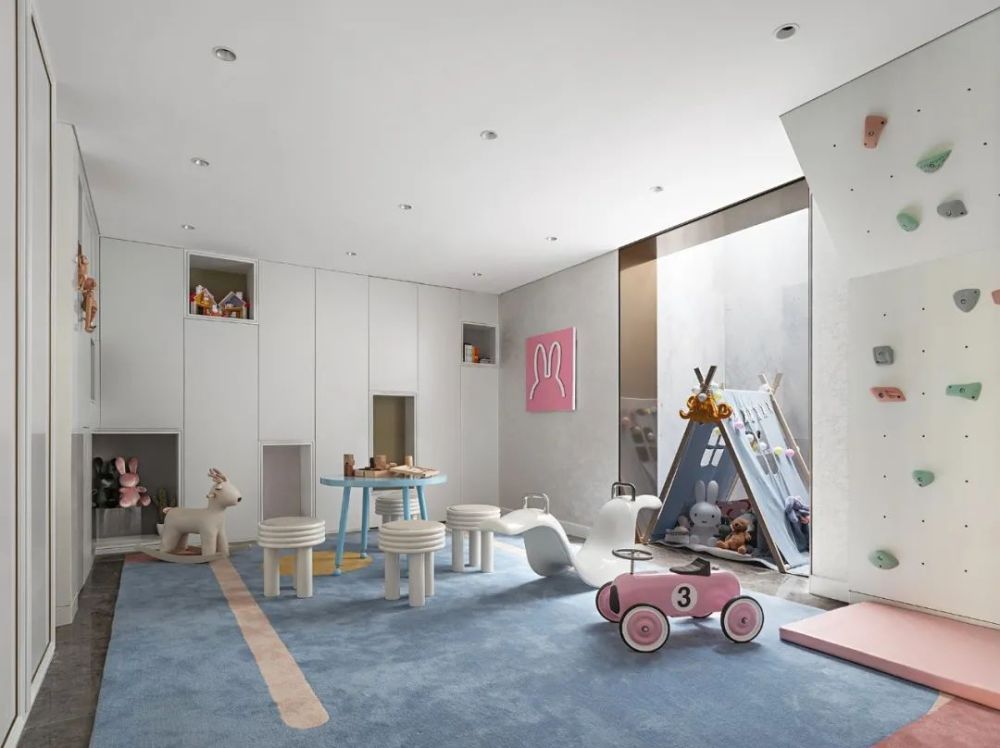 輕奢北歐風格室內家裝案例效果圖-兒童游樂區