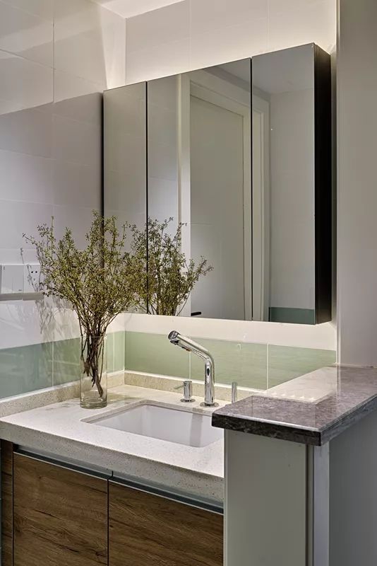 成熟優雅的現代簡約風格室內裝修設計效果圖-衛生間