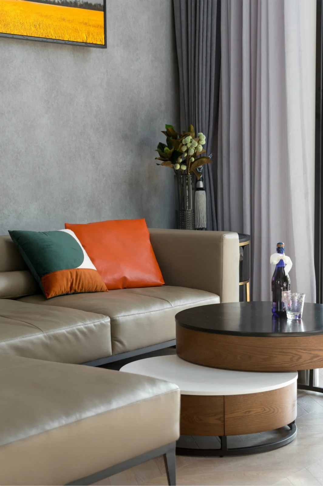 裝修案例現代風格復式裝修效果圖-客廳沙發