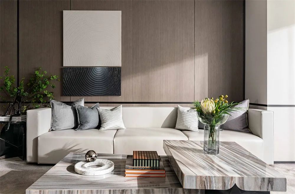 簡約新中式風格室內設計家裝案例-客廳沙發