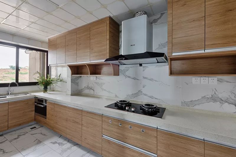 成熟優雅的現代簡約風格室內裝修設計效果圖-廚房
