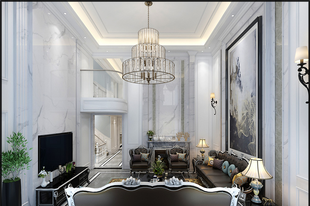 桂林301平米以上美式風格室內裝修設計案例