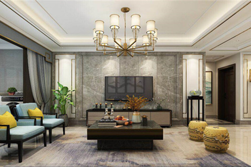 梧州201-300平米新中式風格麗港華府室內裝修設計案例