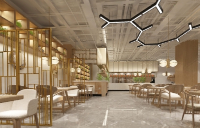 中建食堂現代簡約風格全景案例