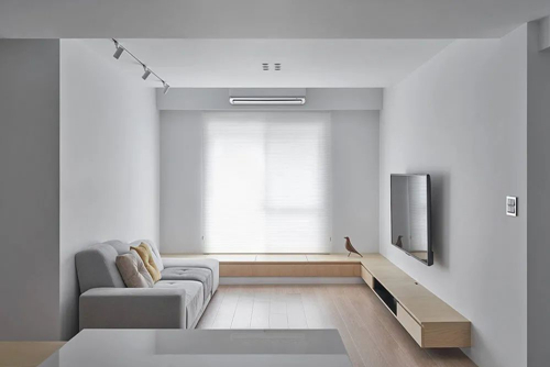 廣州市匯僑新城北區現代簡約風格二居室裝修案例
