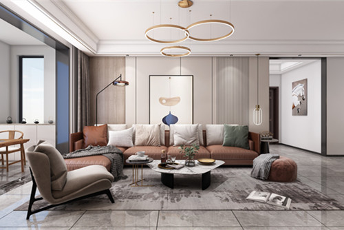 中山市盈悅豪庭現代簡約風格四居室裝修案例