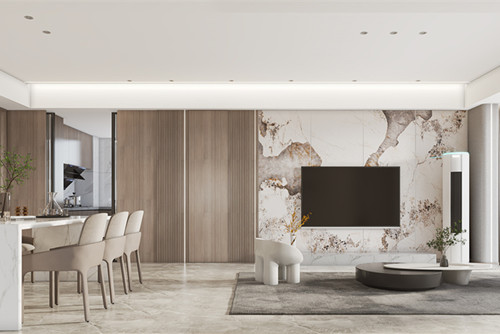 寧波市合生國際城現代簡約風格四居室裝修案例